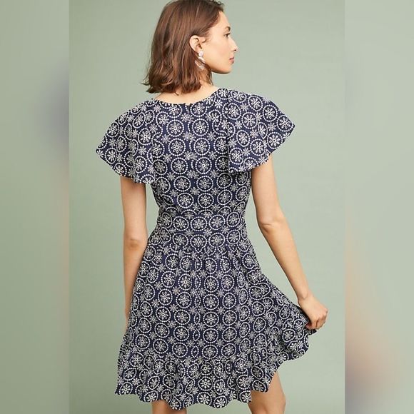 Shoshanna Anthropologie Danica Floral Lace Dress - Picture 2 of 16